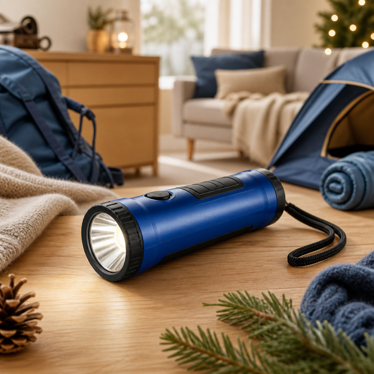 Zaklamp voor wandelaars en kampeerders · Kerst voor een kind