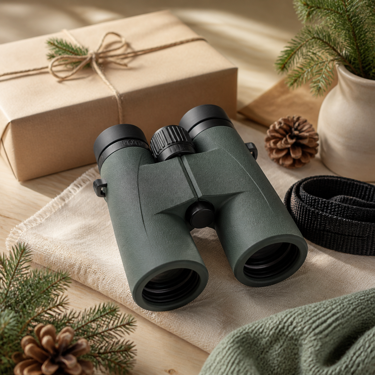 Verrekijker om de natuur te ontdekken · Kerst voor een ouder