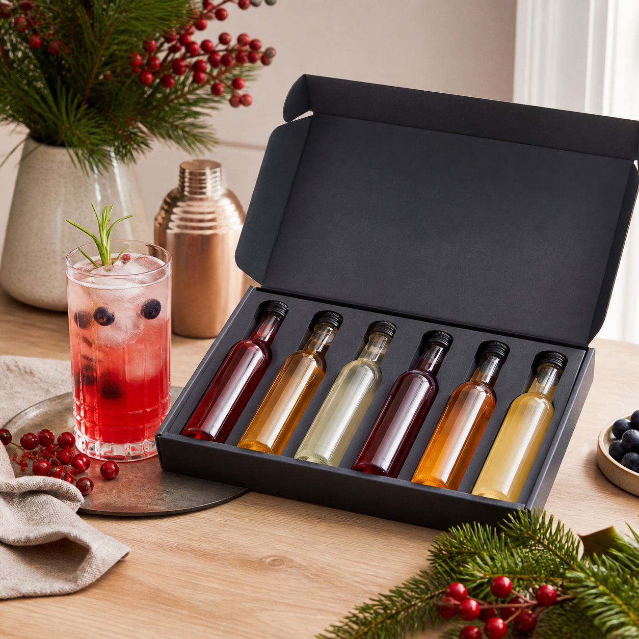 Siroopset voor cocktail- en mocktailfans · Kerst voor een vriend