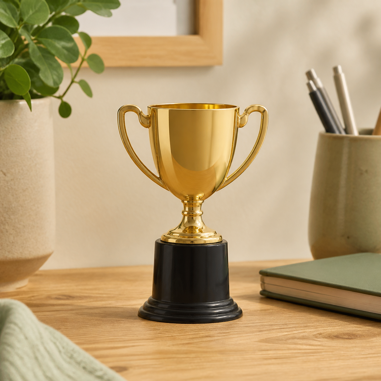 Mini trofee als origineel bedankje · Zomaar voor een collega