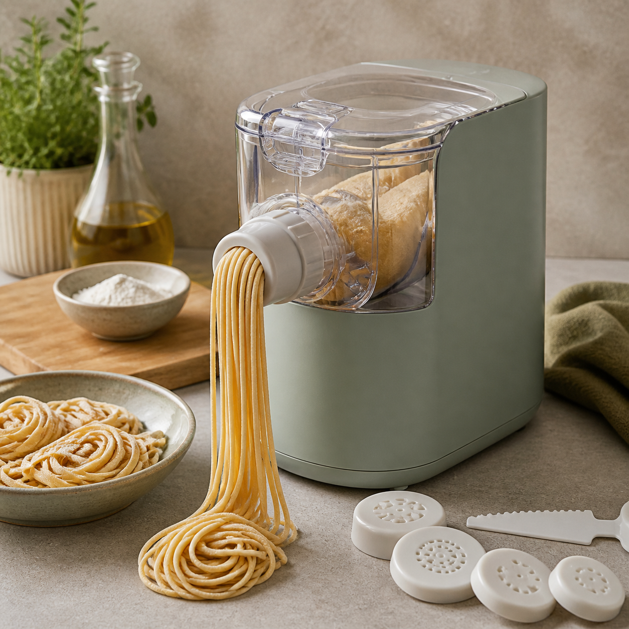 Pastamaker om nieuwe recepten te proberen · Kerst voor een ouder