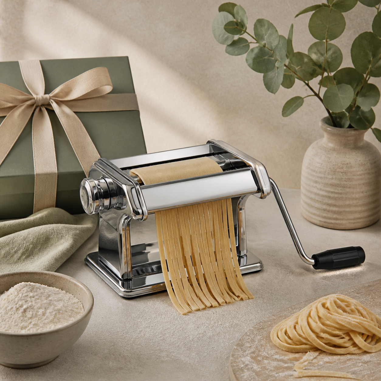 Pastamaker als smaakvol keukencadeau · Housewarming voor een ouder