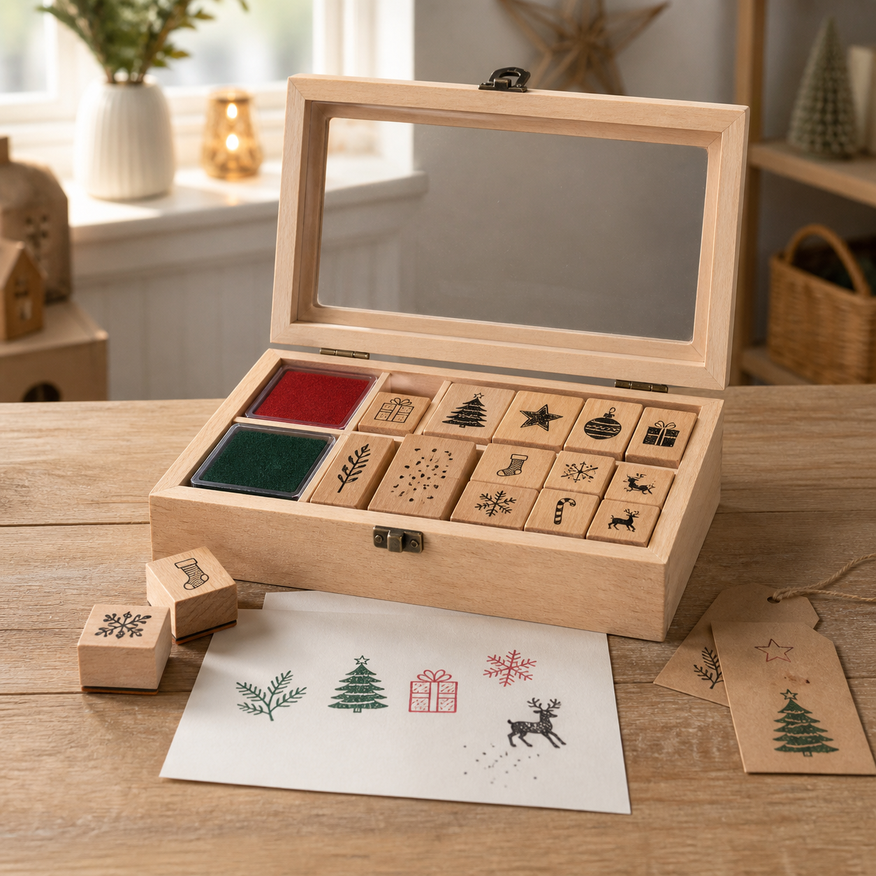 Stempeldoos voor jonge makers · Kerst voor een kind