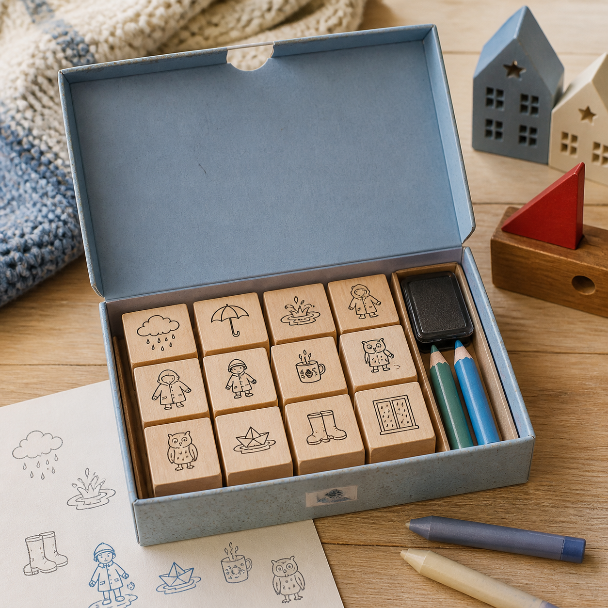 Stempeldoos voor regenachtige dagen · Sinterklaas voor een kind