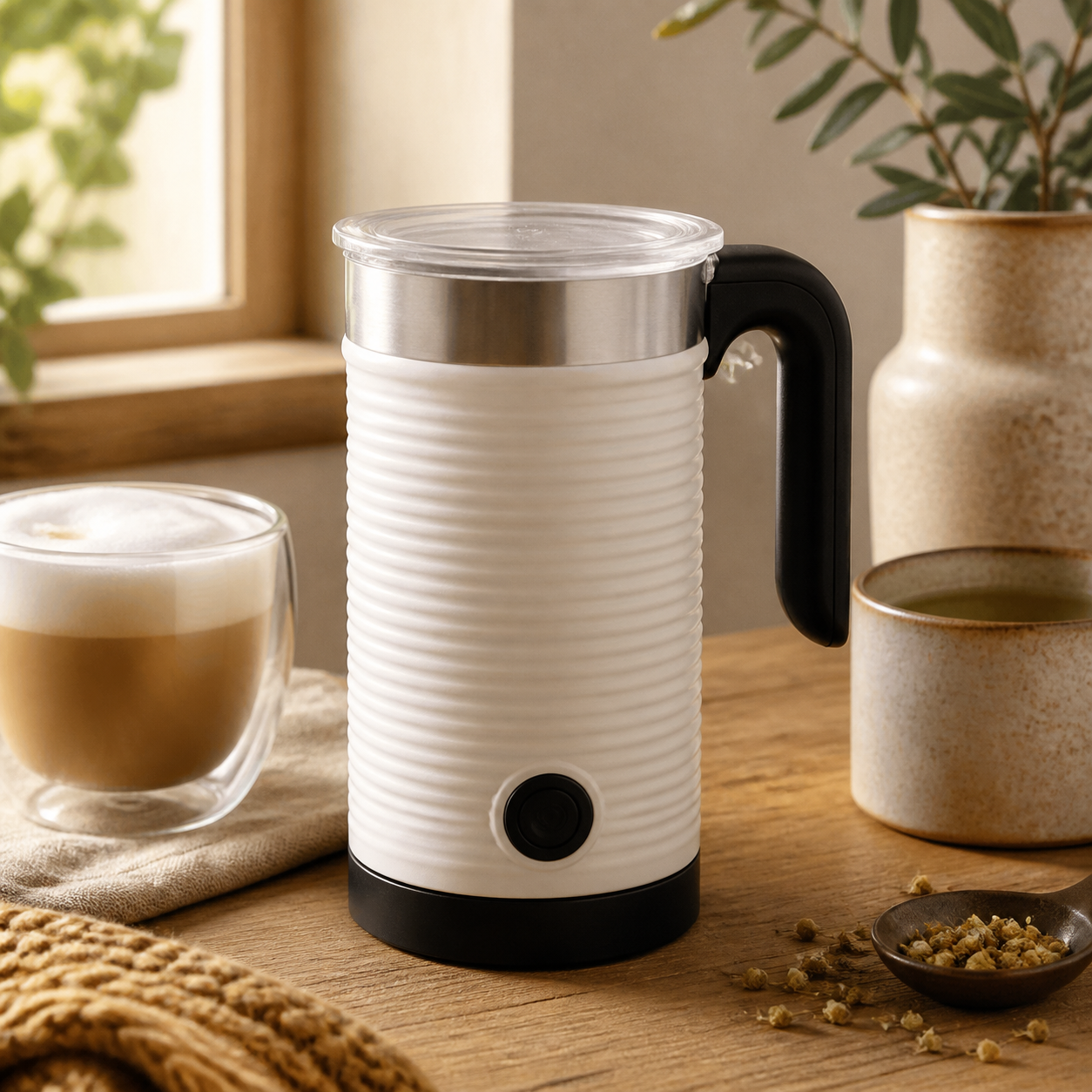 Melkopschuimer voor rustige koffiemomenten · Housewarming voor je partner