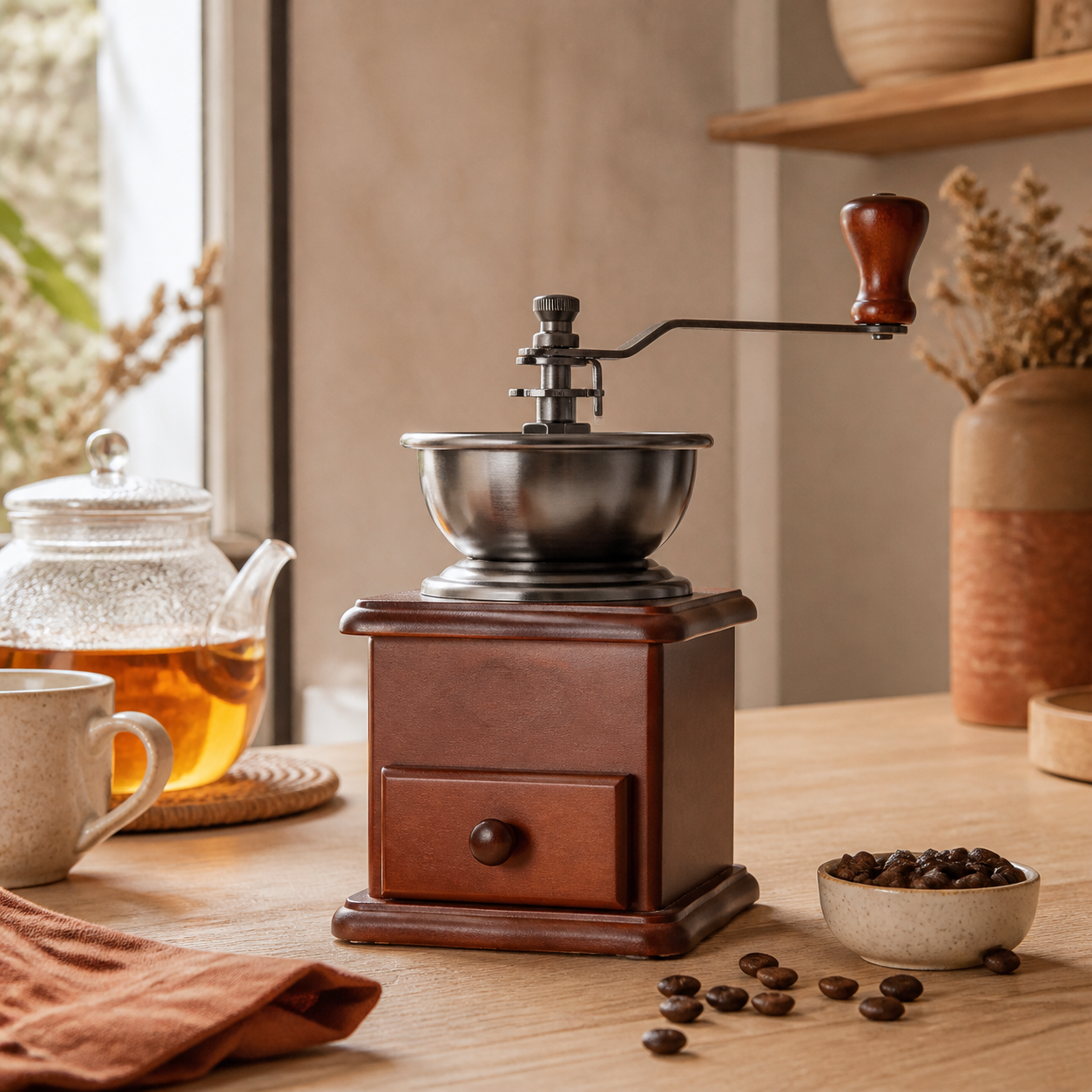 Koffiemolen voor een uitgebreide theepauze · Verjaardag voor je partner