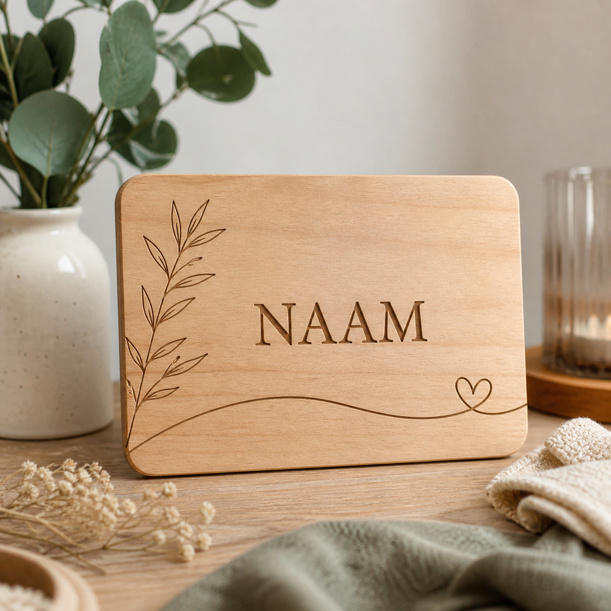 Naamplaatje om een band te vieren · Moederdag voor je partner
