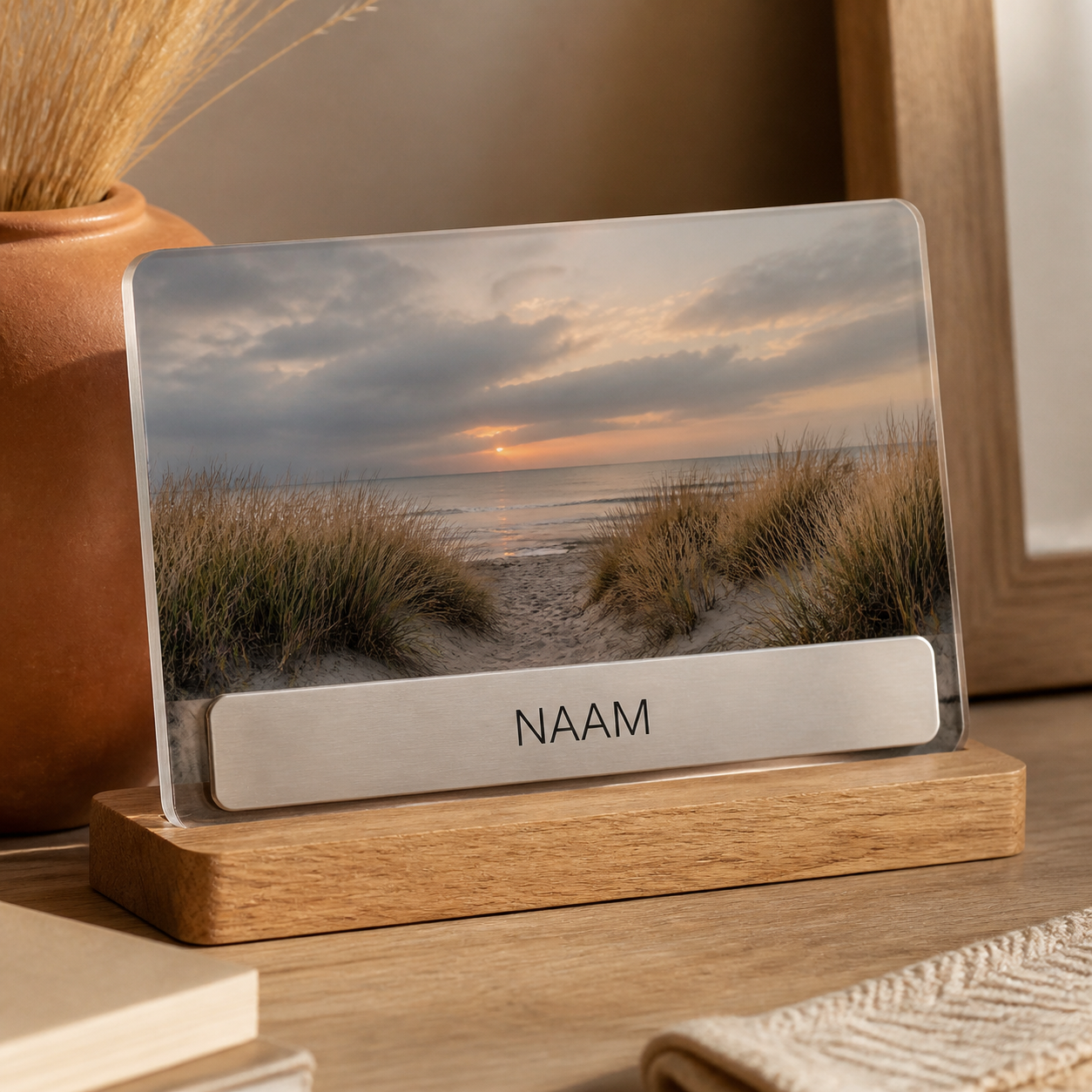 Naamplaatje met naam of eigen foto · Verjaardag voor een ouder