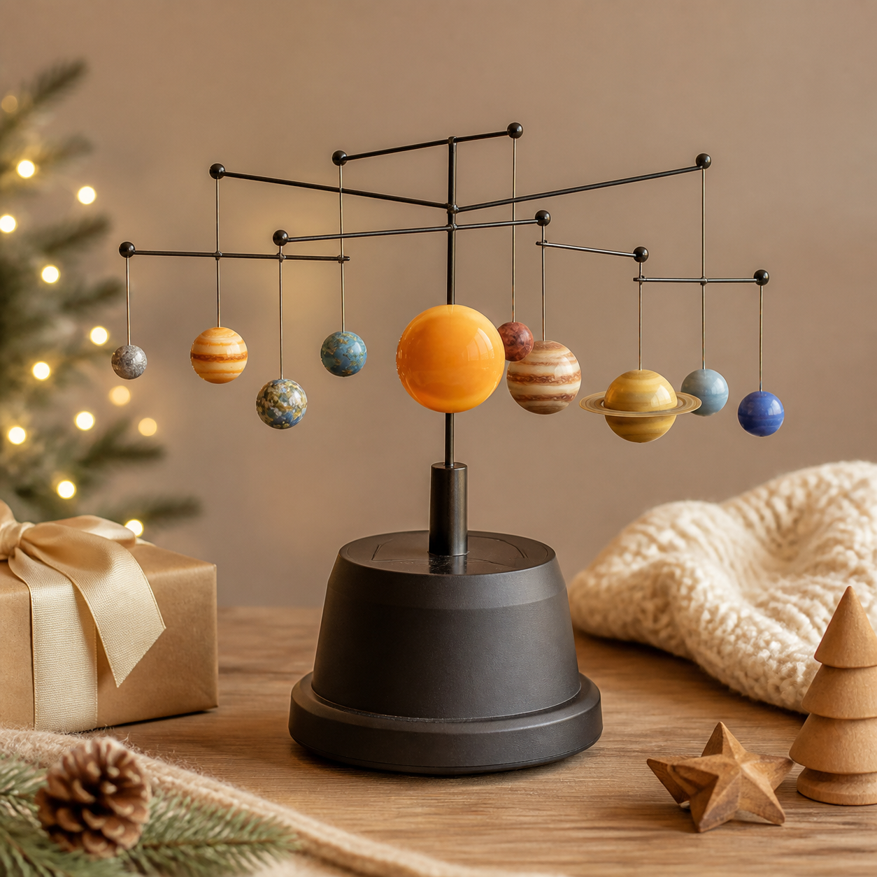 Planeetmobiel om het heelal te ontdekken · Kerst voor een kind