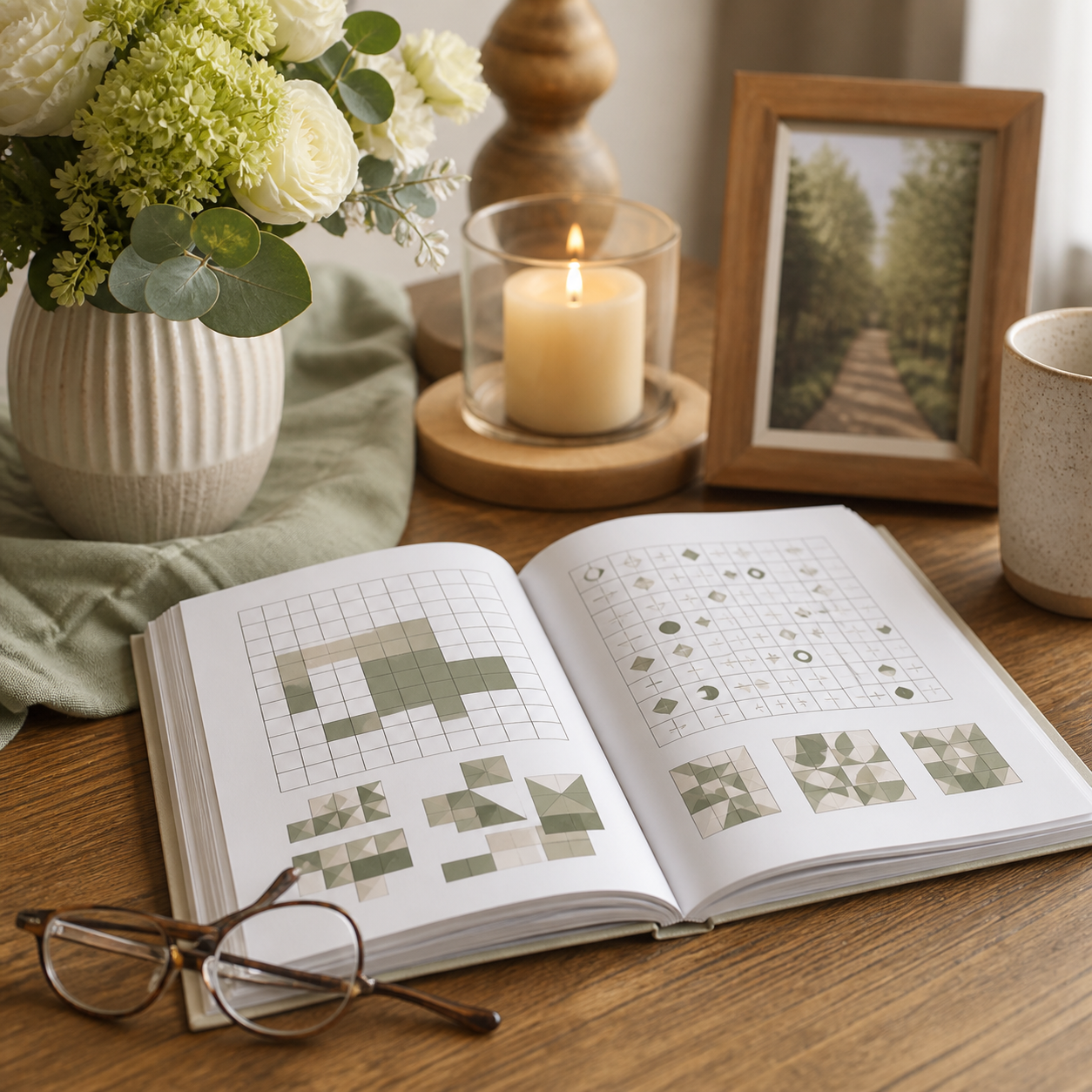 Puzzelboek voor rustige denkmomenten · Moederdag voor een ouder