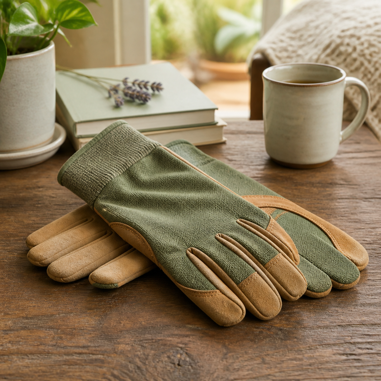 Tuinhandschoenen voor ontspannen middagen · Vaderdag voor een ouder