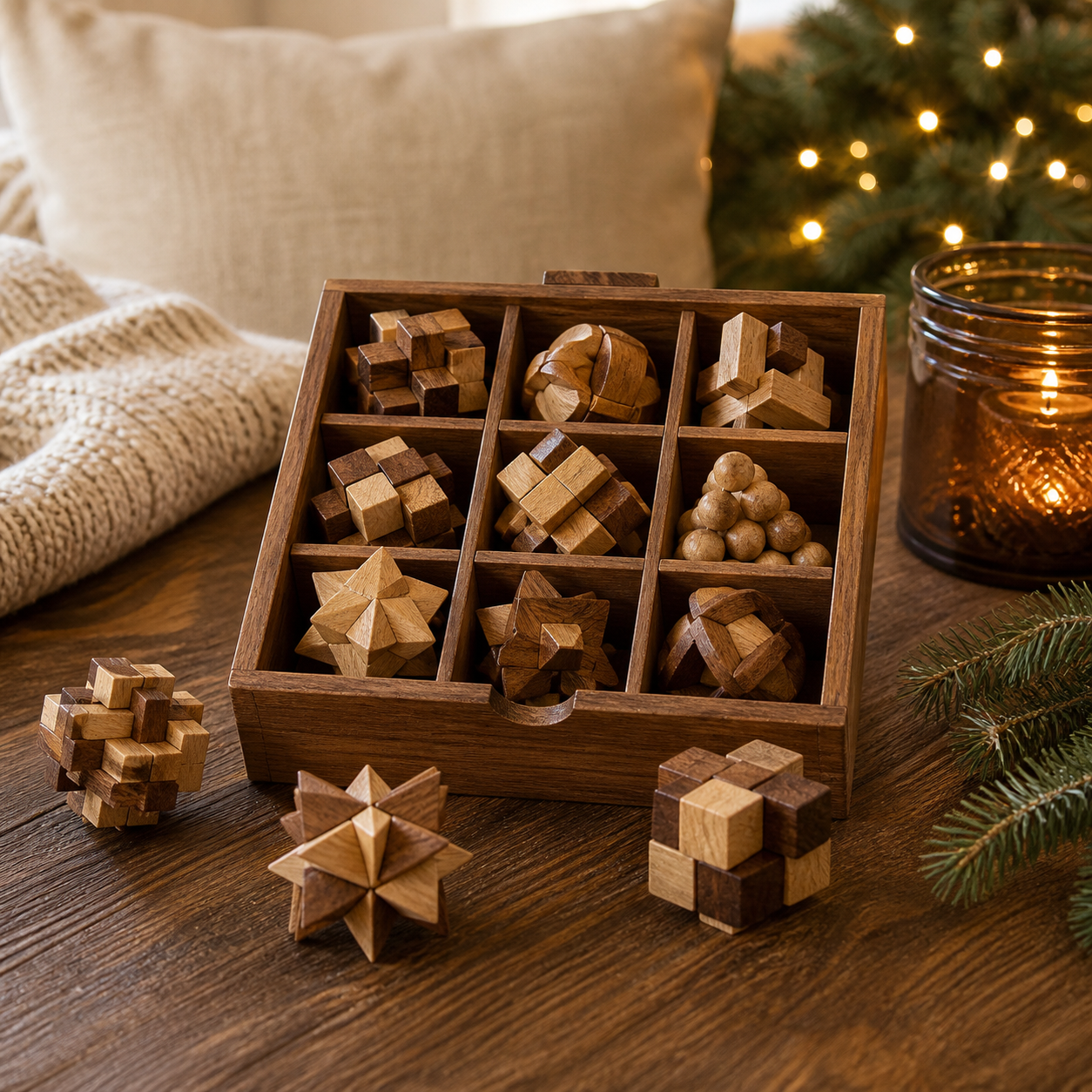 Puzzelspel voor een gezellige spelavond · Kerst voor een vriend