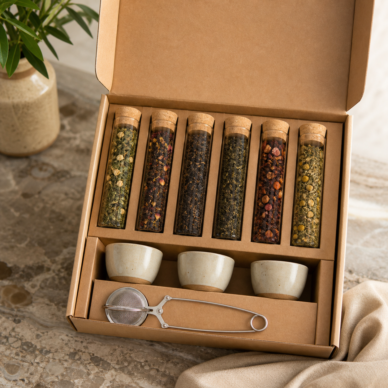 Luxe theeproeverij set